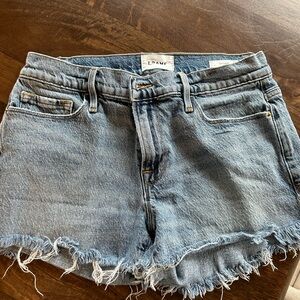Frame Denim Light Blue Cutoff Shorts